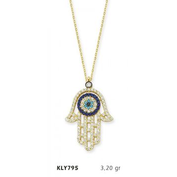 Harem Altın KLY795 14 Ayar Altın Fatma Eli Kolye