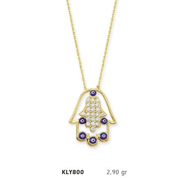 Harem Altın KLY800 14 Ayar Altın Fatma Eli Kolye