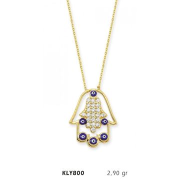 Harem Altın KLY800 14 Ayar Altın Fatma Eli Kolye