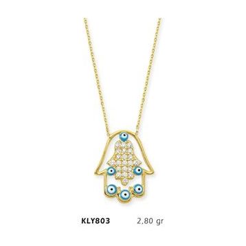 Harem Altın KLY803 14 Ayar Altın Fatma Eli Kolye