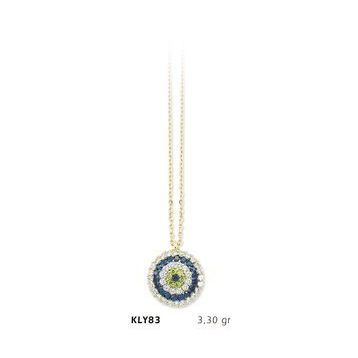 Harem Altın KLY83 14 Ayar Altın Nazar Boncuğu Kolye