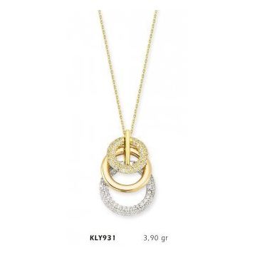 Harem Altın KLY831 14 Ayar Altın İç İçe Halka Kolye
