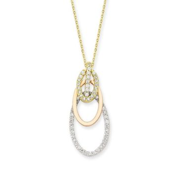 Harem Altın KLY836 14 Ayar Altın Oval Kolye