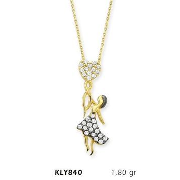 Harem Altın KLY840 14 Ayar Dansçı Kız Altın Kolye