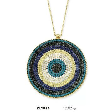 Harem Altın KLY854 14 Ayar Nazar Boncugu Altın Kolye