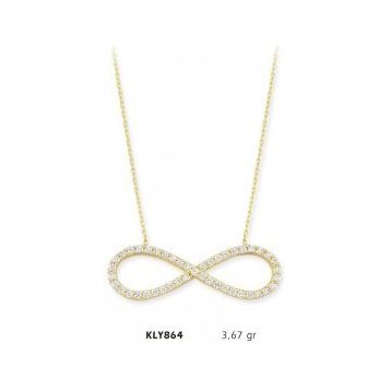 Harem Altın KLY864 14 Ayar Altın Sonsuzluk Kolye