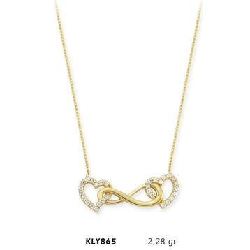 Harem Altın KLY865 14 Ayar Altın Sonsuzluk Kolye