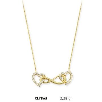 Harem Altın KLY865 14 Ayar Altın Sonsuzluk Kolye