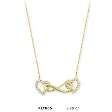Harem Altın KLY865 14 Ayar Altın Sonsuzluk Kolye
