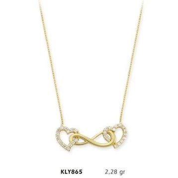 Harem Altın KLY865 14 Ayar Altın Sonsuzluk Kolye