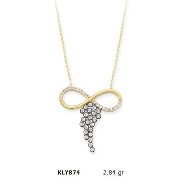 Harem Altın KLY874 14 Ayar Altın Üzüm Salkımı Sonsuzluk Kolye