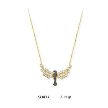Harem Altın KLY875 14 Ayar Altın Melek Kanadı Kolye