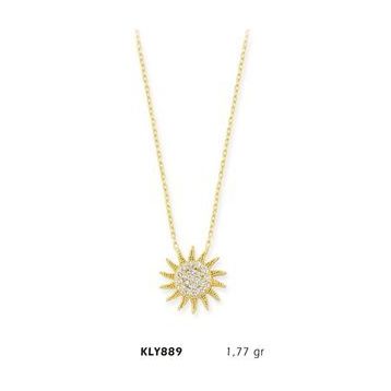 Harem Altın KLY889 14 Ayar Altın Güneş Kolye