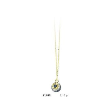 Harem Altın KLY89 14 Ayar Altın Nazar Boncuğu Kolye