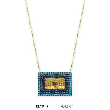 Harem Altın KLY917 14 Ayar Nazar Boncuğu Altın Kolye