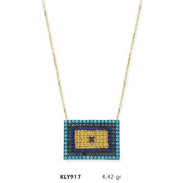 Harem Altın KLY917 14 Ayar Nazar Boncuğu Altın Kolye