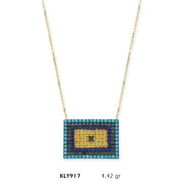 Harem Altın KLY917 14 Ayar Nazar Boncuğu Altın Kolye