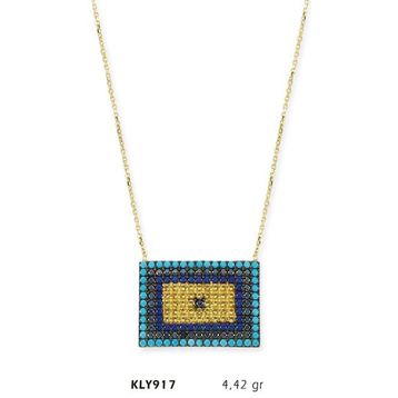Harem Altın KLY917 14 Ayar Nazar Boncuğu Altın Kolye