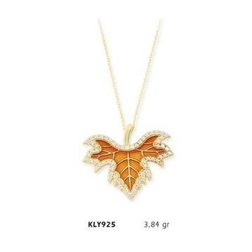 Harem Altın KLY925 14 Ayar Altın Yaprak Kolye