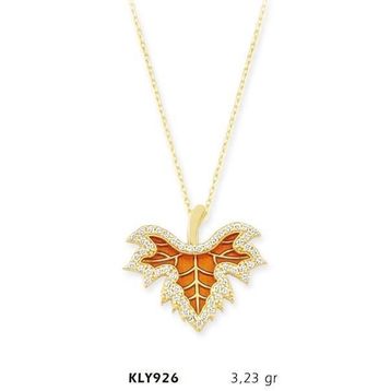 Harem Altın KLY926 14 Ayar Altın Yaprak Kolye