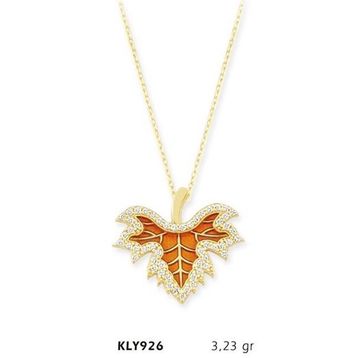 Harem Altın KLY926 14 Ayar Altın Yaprak Kolye