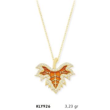 Harem Altın KLY926 14 Ayar Altın Yaprak Kolye