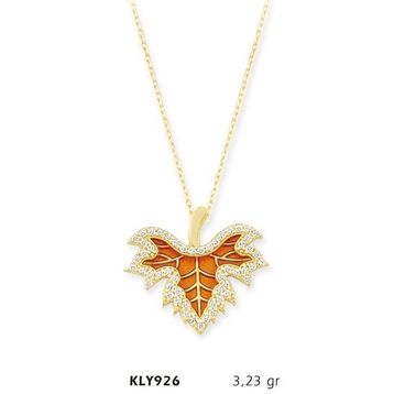 Harem Altın KLY926 14 Ayar Altın Yaprak Kolye