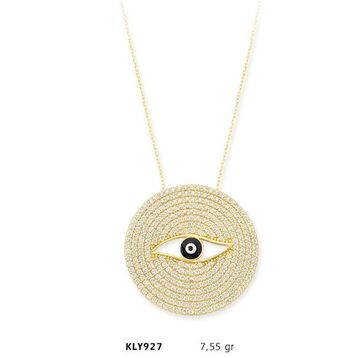Harem Altın KLY927 14 Ayar Nazar Boncuğu Altın Kolye