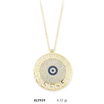 Harem Altın KLY929 14 Ayar Nazar Boncuğu Altın Kolye
