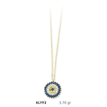 Harem Altın KLY93 14 Ayar Altın Nazar Boncuğu Kolye