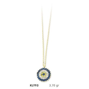 Harem Altın KLY93 14 Ayar Altın Nazar Boncuğu Kolye