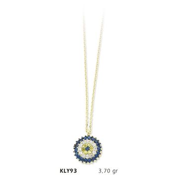 Harem Altın KLY93 14 Ayar Altın Nazar Boncuğu Kolye