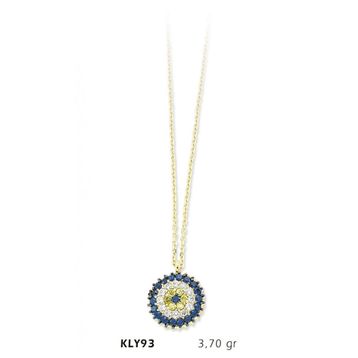 Harem Altın KLY93 14 Ayar Altın Nazar Boncuğu Kolye