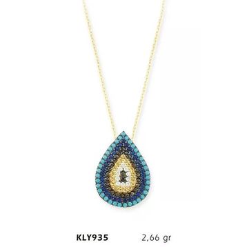 Harem Altın KLY935 14 Ayar Nazar Boncuğu Altın Kolye