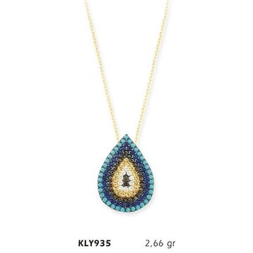 Harem Altın KLY935 14 Ayar Nazar Boncuğu Altın Kolye