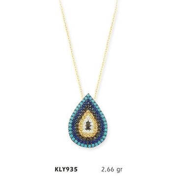 Harem Altın KLY935 14 Ayar Nazar Boncuğu Altın Kolye