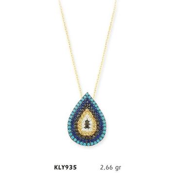 Harem Altın KLY935 14 Ayar Nazar Boncuğu Altın Kolye