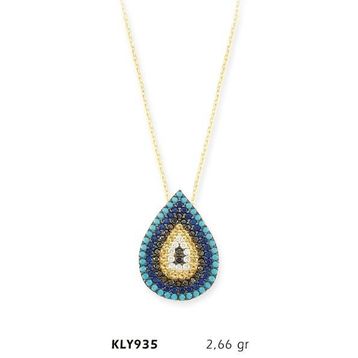 Harem Altın KLY935 14 Ayar Nazar Boncuğu Altın Kolye