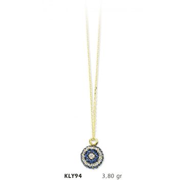 Harem Altın KLY94 14 Ayar Altın Nazar Boncuğu Kolye