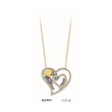 Harem Altın KLY947 14 Ayar Altın Kalp Kolye