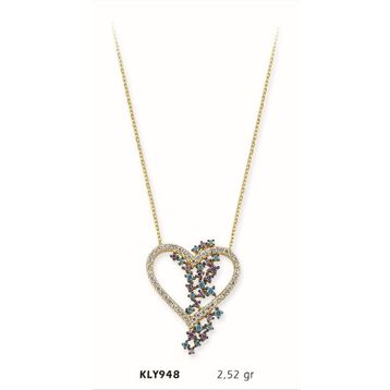 Harem Altın KLY948 14 Ayar Altın Kalp Kolye
