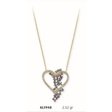 Harem Altın KLY948 14 Ayar Altın Kalp Kolye