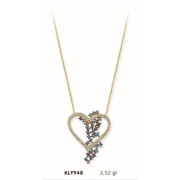 Harem Altın KLY948 14 Ayar Altın Kalp Kolye