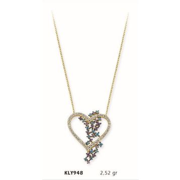 Harem Altın KLY948 14 Ayar Altın Kalp Kolye