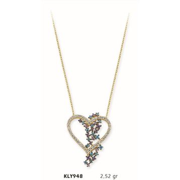 Harem Altın KLY948 14 Ayar Altın Kalp Kolye
