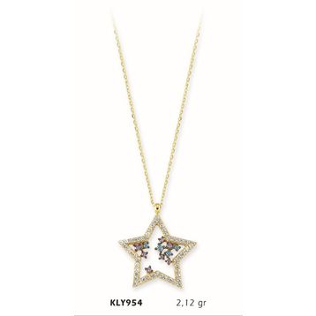 Harem Altın KLY954 14 Ayar Altın Yıldız Kolye
