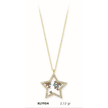 Harem Altın KLY954 14 Ayar Altın Yıldız Kolye