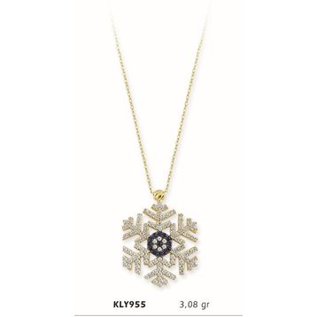 Harem Altın KLY955 14 Ayar Altın Kar Tanesi Kolye
