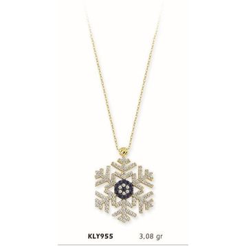 Harem Altın KLY955 14 Ayar Altın Kar Tanesi Kolye