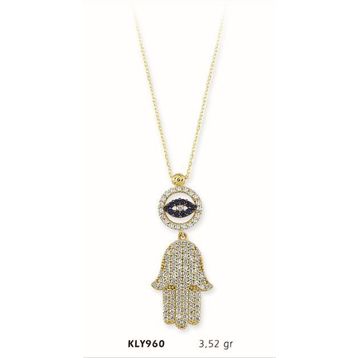Harem Altın KLY960 14 Ayar Altın Fatmanın Eli Kolye